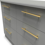 Bramham Grey 6 Drawer Wide Chest from Roseland