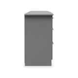 Bramham Grey 6 Drawer Wide Chest from Roseland