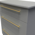 Bramham Grey 3 Drawer Deep Chest