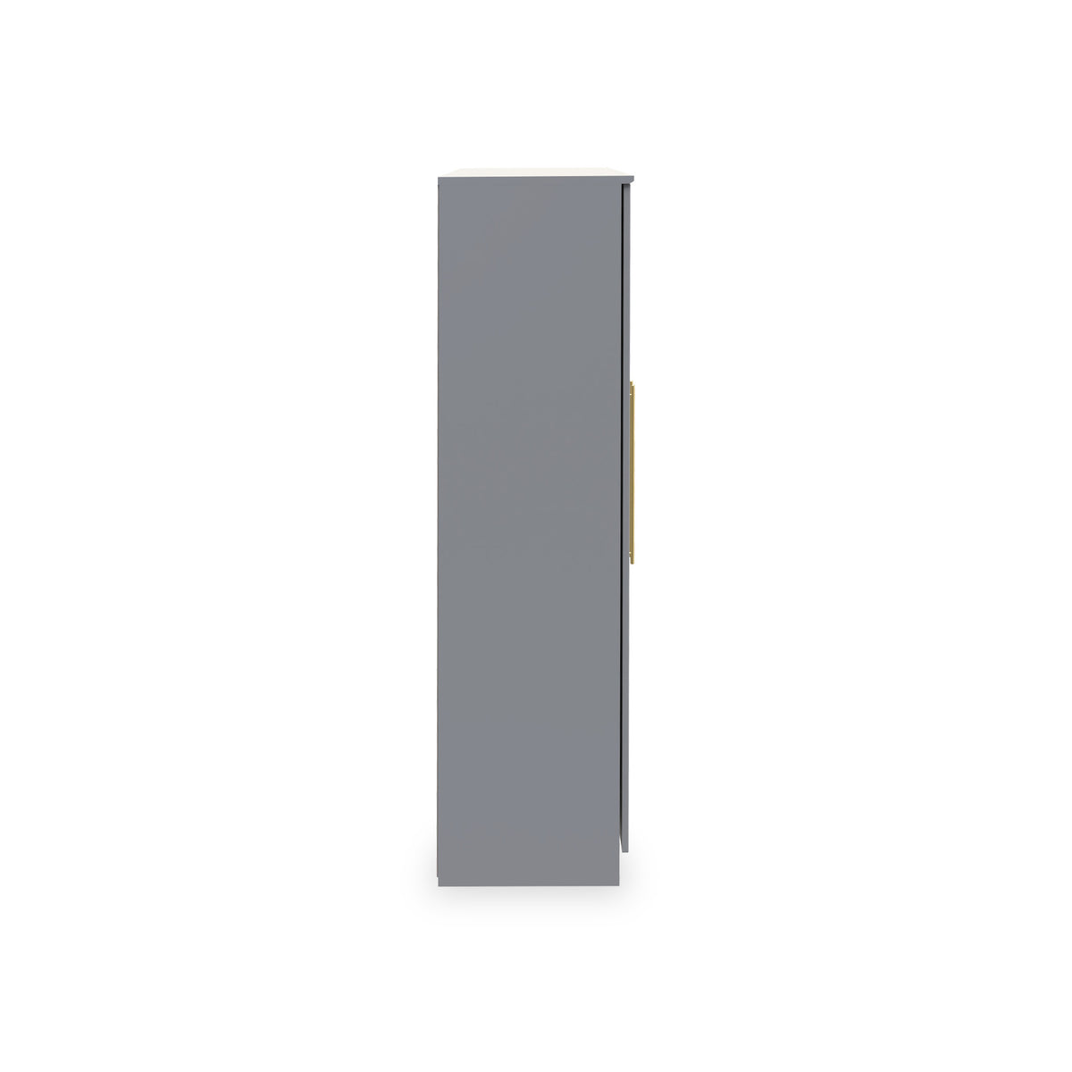 Bramham Grey Tall 4 Door 2 Mirror Wardrobe by Roseland Furniture
