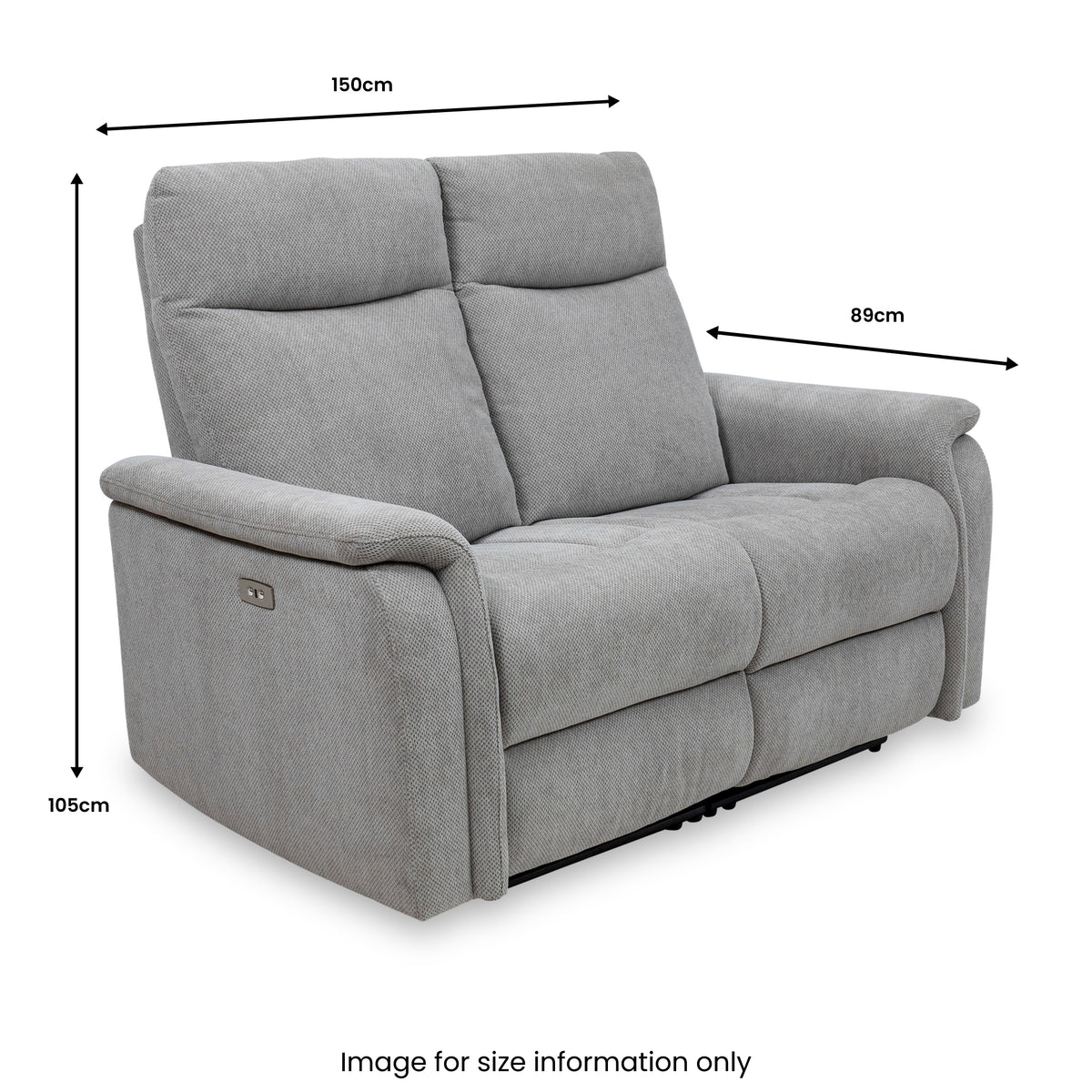 Zander Power Recliner 2 Seater Dims from Roseland Furniture
