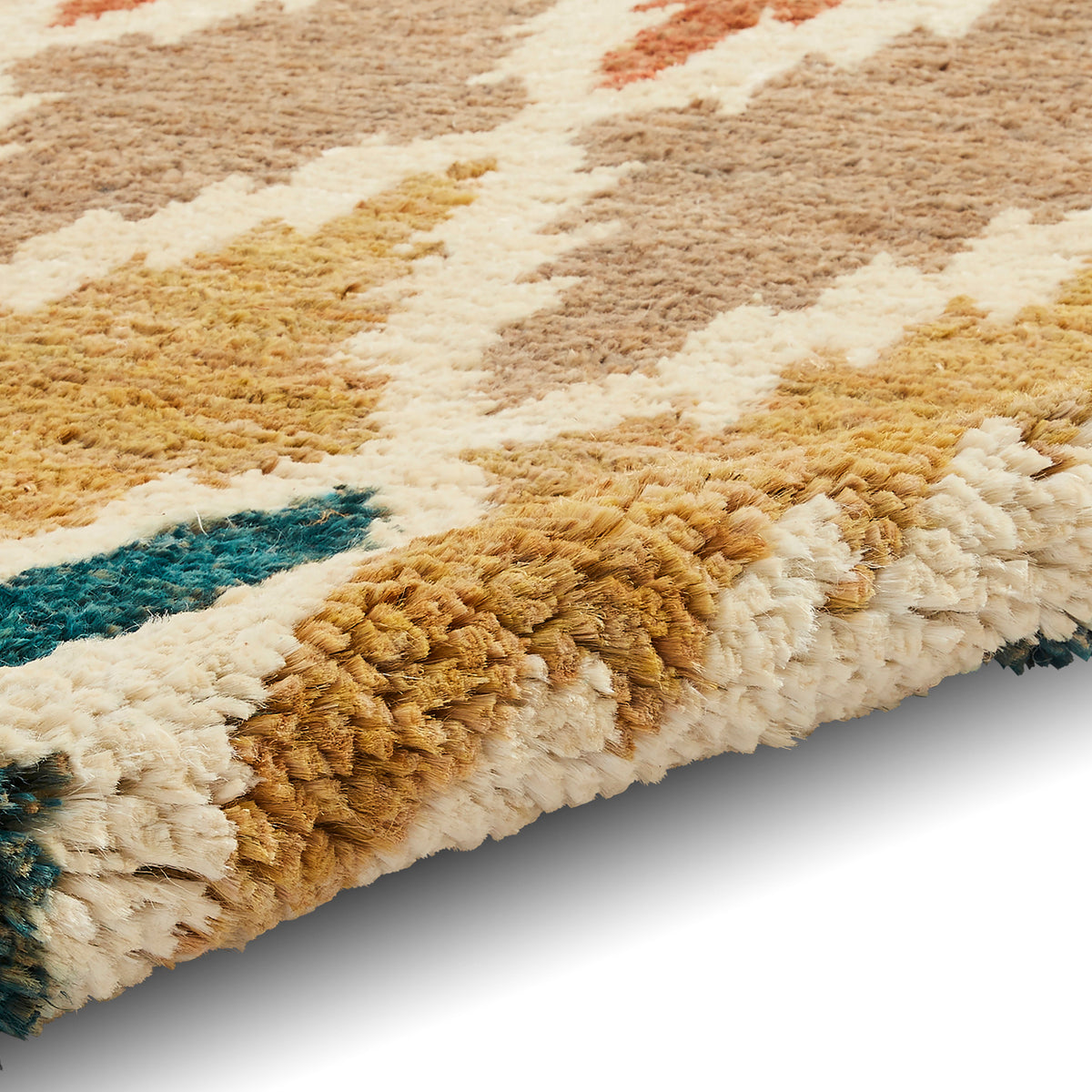 Fire Diamond Rug Franklin Natural Hemp Multi Coloured Diamond Rectangular Rug for Living ...