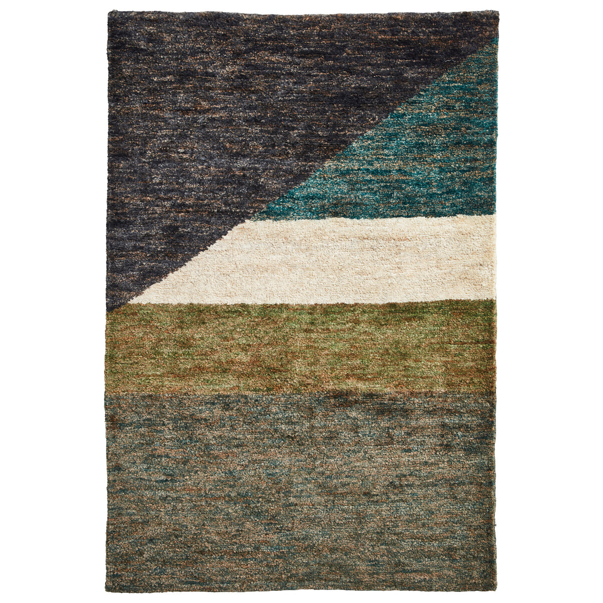 Franklin Natural Hemp Multi Coloured Abstract Rug from Roseland Furniture