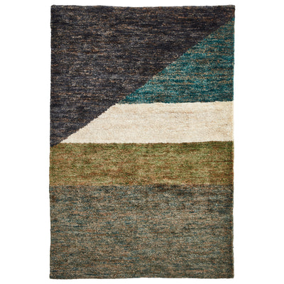 Franklin Natural Hemp Multi Coloured Abstract Rug