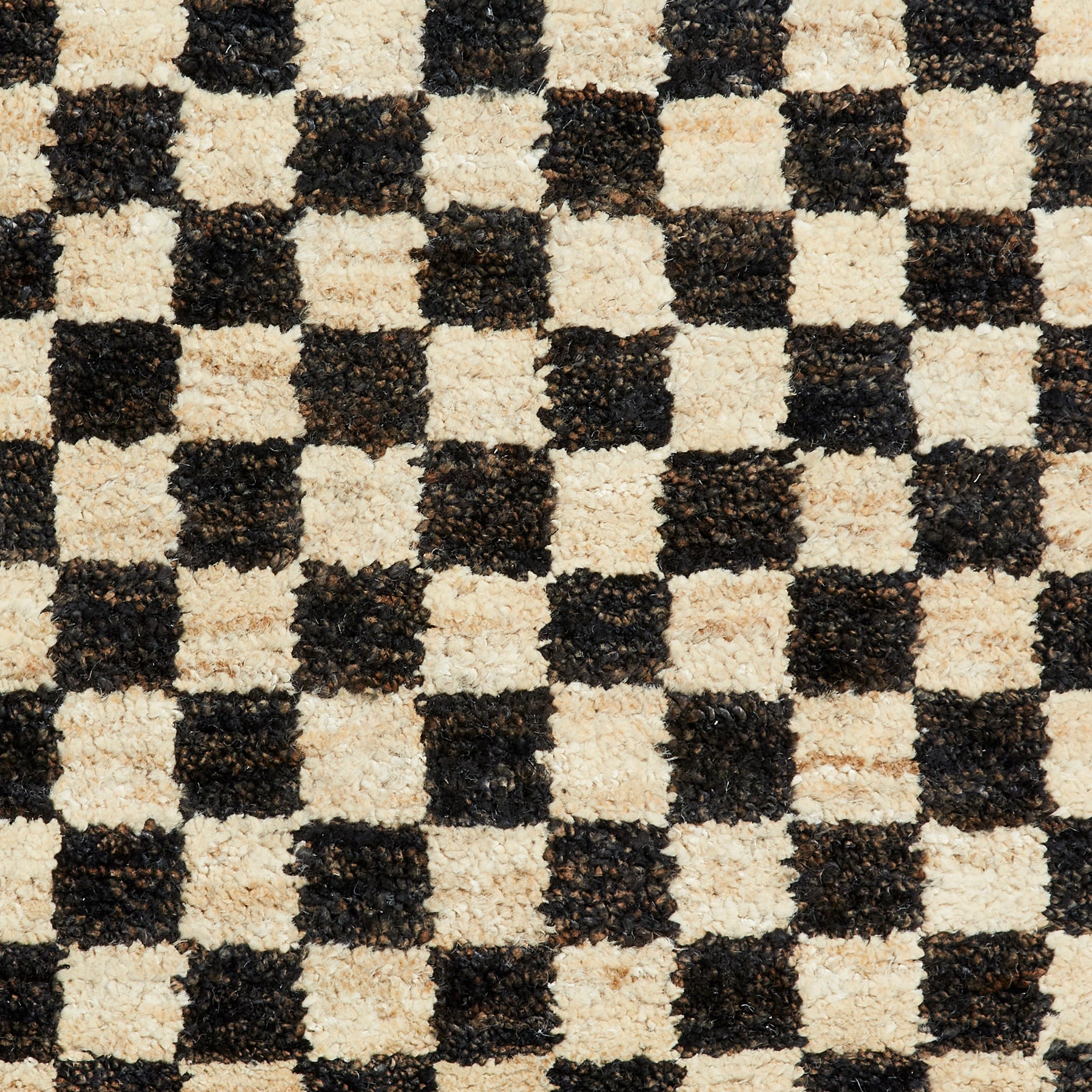 Franklin Natural Hemp Black/Ivory Chequered Rug