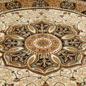 Holden Black Cream Oriental Stain Resistant Circular Rug