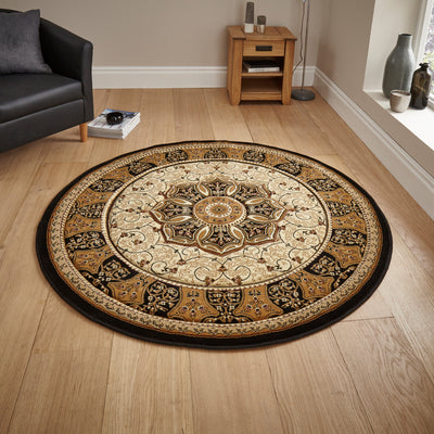 Holden Oriental Stain Resistant Circular Rug