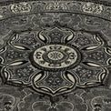 Holden Silver Oriental Stain Resistant Circular Rug