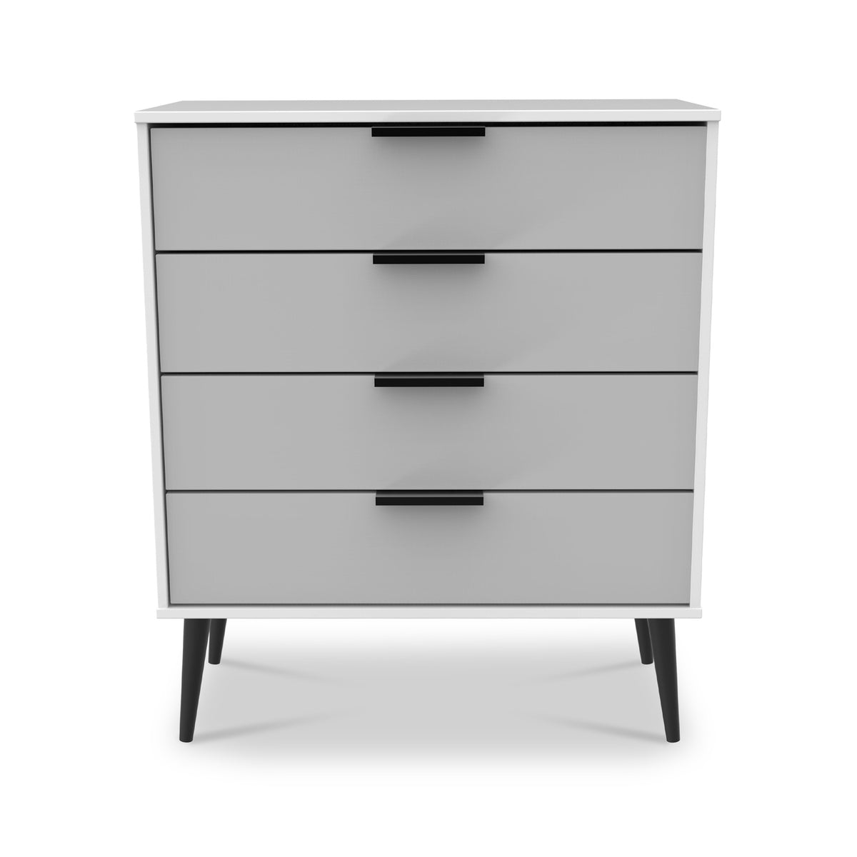Asher White and Grey 4 Drawer Storage Chest from Roseland Furniture