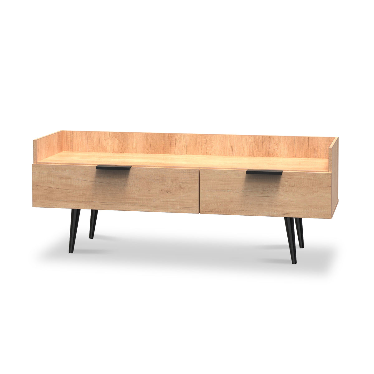 Asher Light Oak Console Media Unit from Roseland Furniture