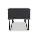 Moreno Charcoal Grey 1 Drawer Bedside Table by Roseland Furniture