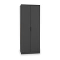 Moreno Graphite Grey 2 Door Double Wardrobe from Roseland furniture