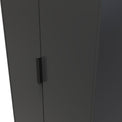 Moreno Graphite Grey 2 Door Double Wardrobe from Roseland furniture