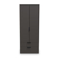 Moreno Graphite Grey 2 Door 2 Drawer Double Wardrobe from Roseland furniture