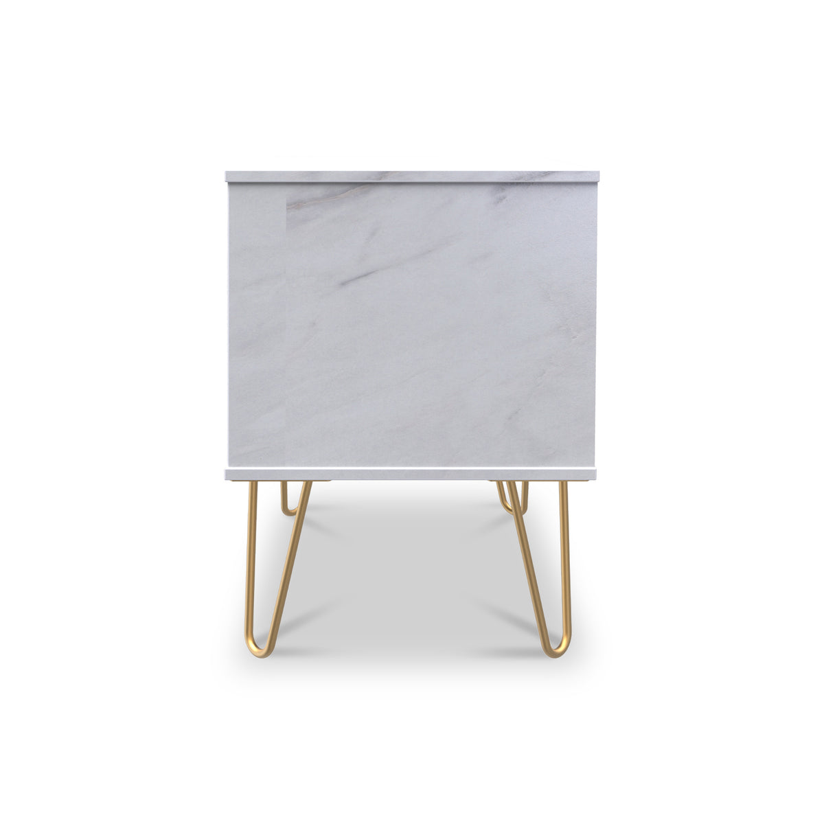 Moreno Marble Effect Wireless Charging 2 Drawer Bedside