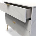 Moreno Marble Effect 3 Drawer Chest