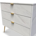 Moreno Marble Effect 3 Drawer Chest