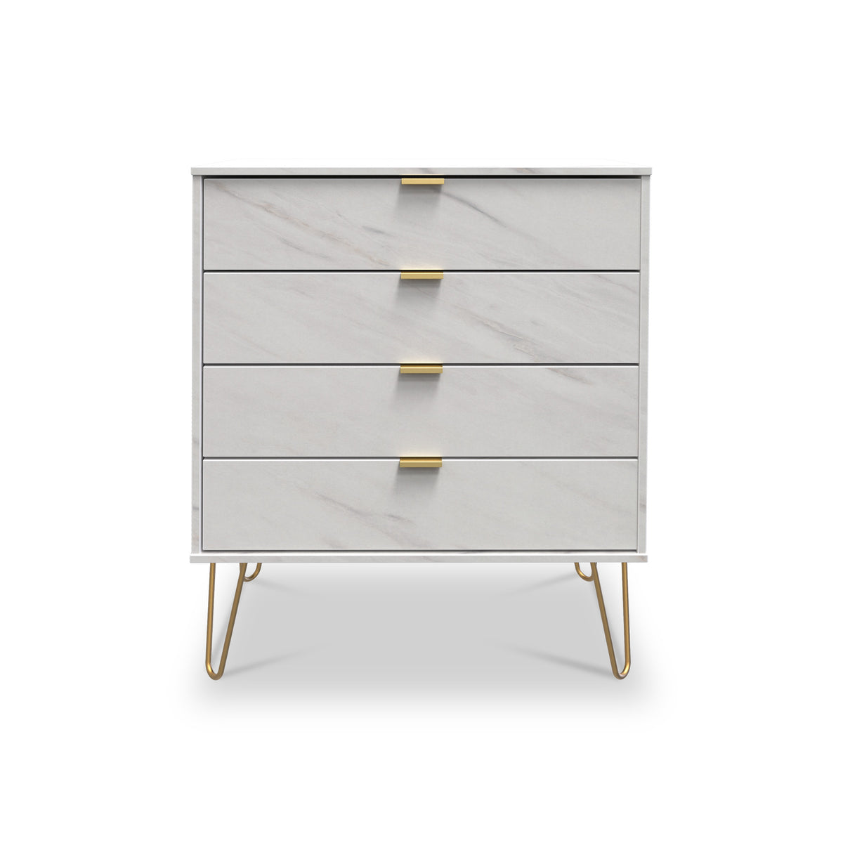 Moreno Marble Effect 4 Drawer Chest of Drawers