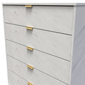 Moreno Marble Effect 5 Drawer Chest