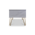 Moreno Marble Effect 1 Drawer Side Table