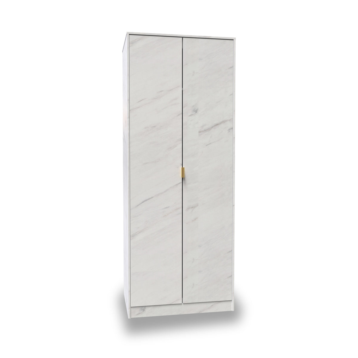 Moreno Marble Effect 2 Door Double Wardrobe from Roseland Furniture