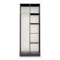 Moreno Graphite Grey Open Shelf Unit from Roseland Furniture