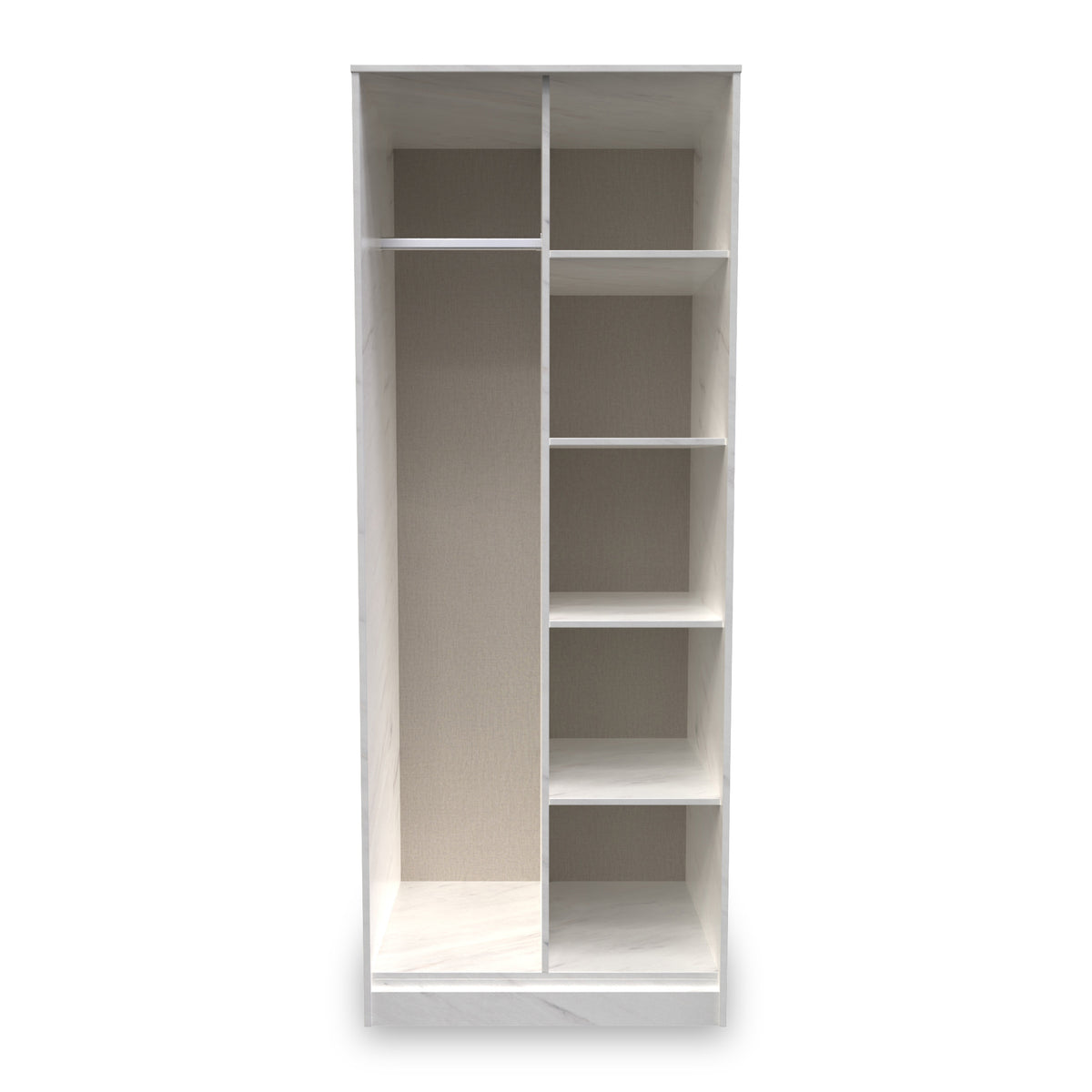 Moreno Marble Open Shelf Storage Unit