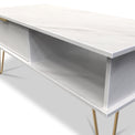 Moreno White Marble 1 Drawer Coffee Table