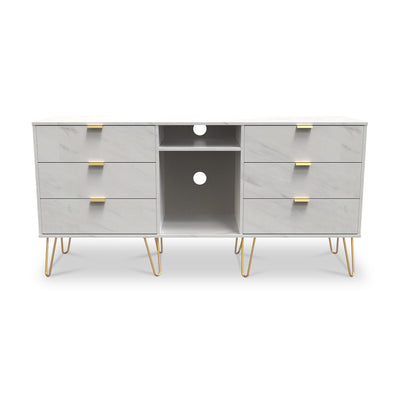 Moreno Marble 6 Drawer Sideboard