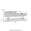 Moreno Marble Effect TV Console Unit from Roseland Furniture