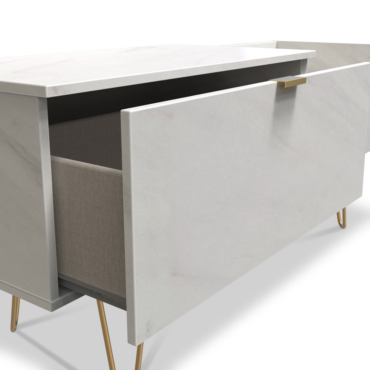Moreno Marble Effect TV Console Cabinet