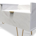 Moreno Marble Effect TV Console Unit with Storage