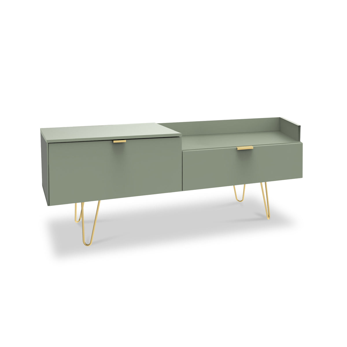 Moreno Olive Green TV Console Unit from Roseland Furniture