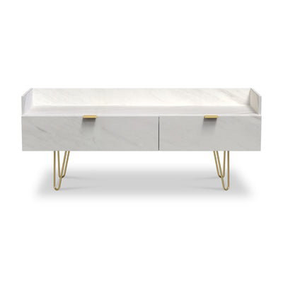 Moreno Marble Effect Media Console Unit