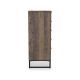 Ashbourne 5 Drawer Tallboy Vintage Oak from Roseland Furniture