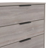 Ashbourne 3 Drawer Wide Chest Grey Oak from Roseland Furniture