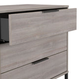 Ashbourne 3 Drawer Wide Chest Grey Oak from Roseland Furniture