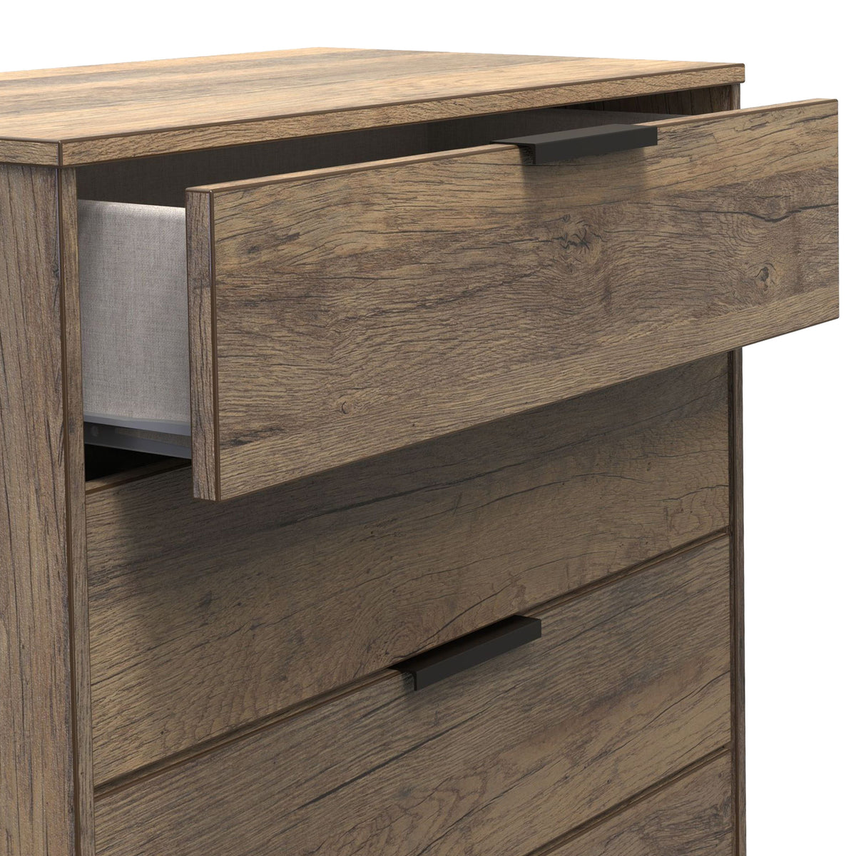 Ashbourne 4 Drawer Chest Vintage Oak from Roseland Furniture