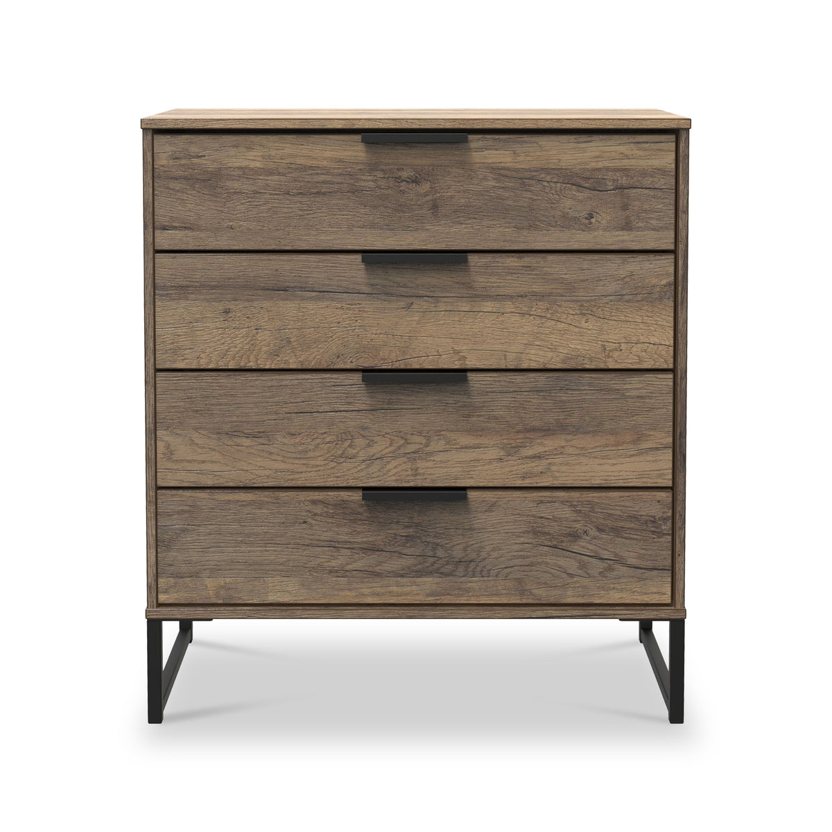 Ashbourne 4 Drawer Chest Vintage Oak from Roseland Furniture