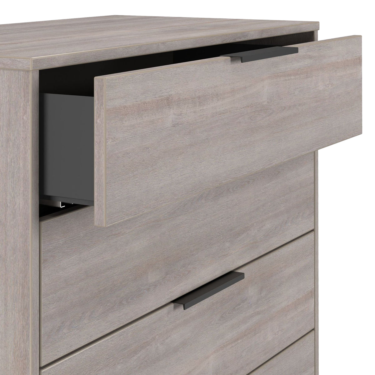 Ashbourne 5 Drawer Chest Grey Oak from Roseland Furniture