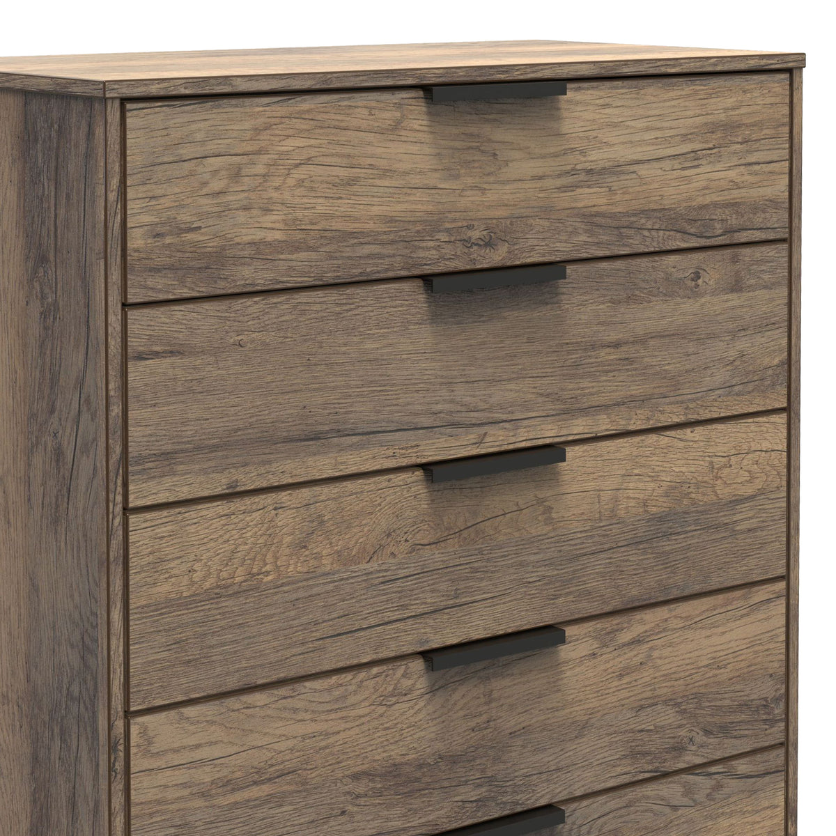 Ashbourne 5 Drawer Chest Vintage Oak from Roseland Furniture