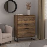 Ashbourne 5 Drawer Chest Vintage Oak from Roseland Furniture