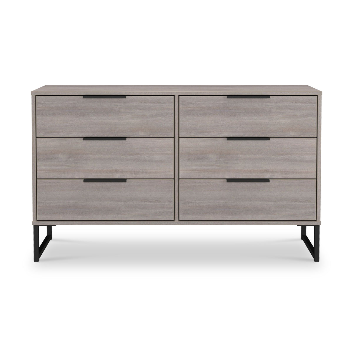 Ashbourne 6 Drawer Chest Grey Oak from Roseland Furniture