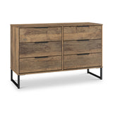 Ashbourne 6 Drawer Chest Vintage Oak from Roseland Furniture