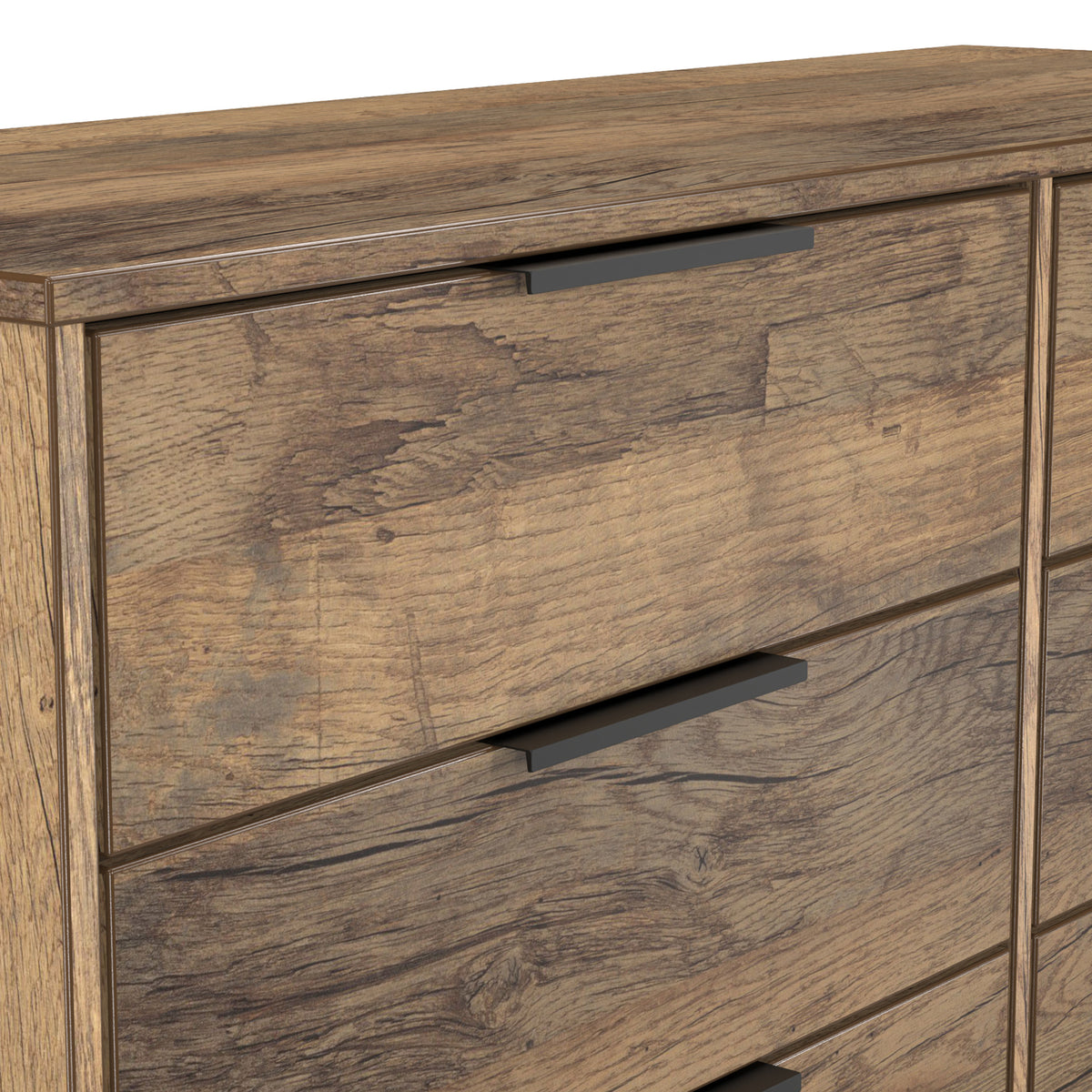Ashbourne 6 Drawer Chest Vintage Oak from Roseland Furniture
