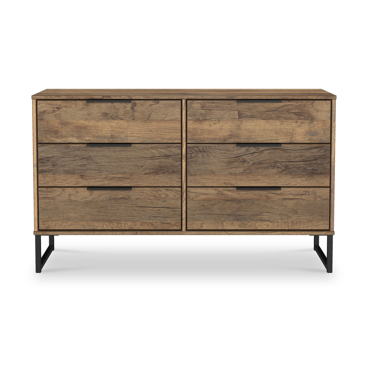 Ashbourne 6 Drawer Chest Vintage Oak from Roseland Furniture