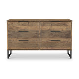 Ashbourne 6 Drawer Chest Vintage Oak from Roseland Furniture