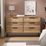 Ashbourne 6 Drawer Chest Vintage Oak from Roseland Furniture