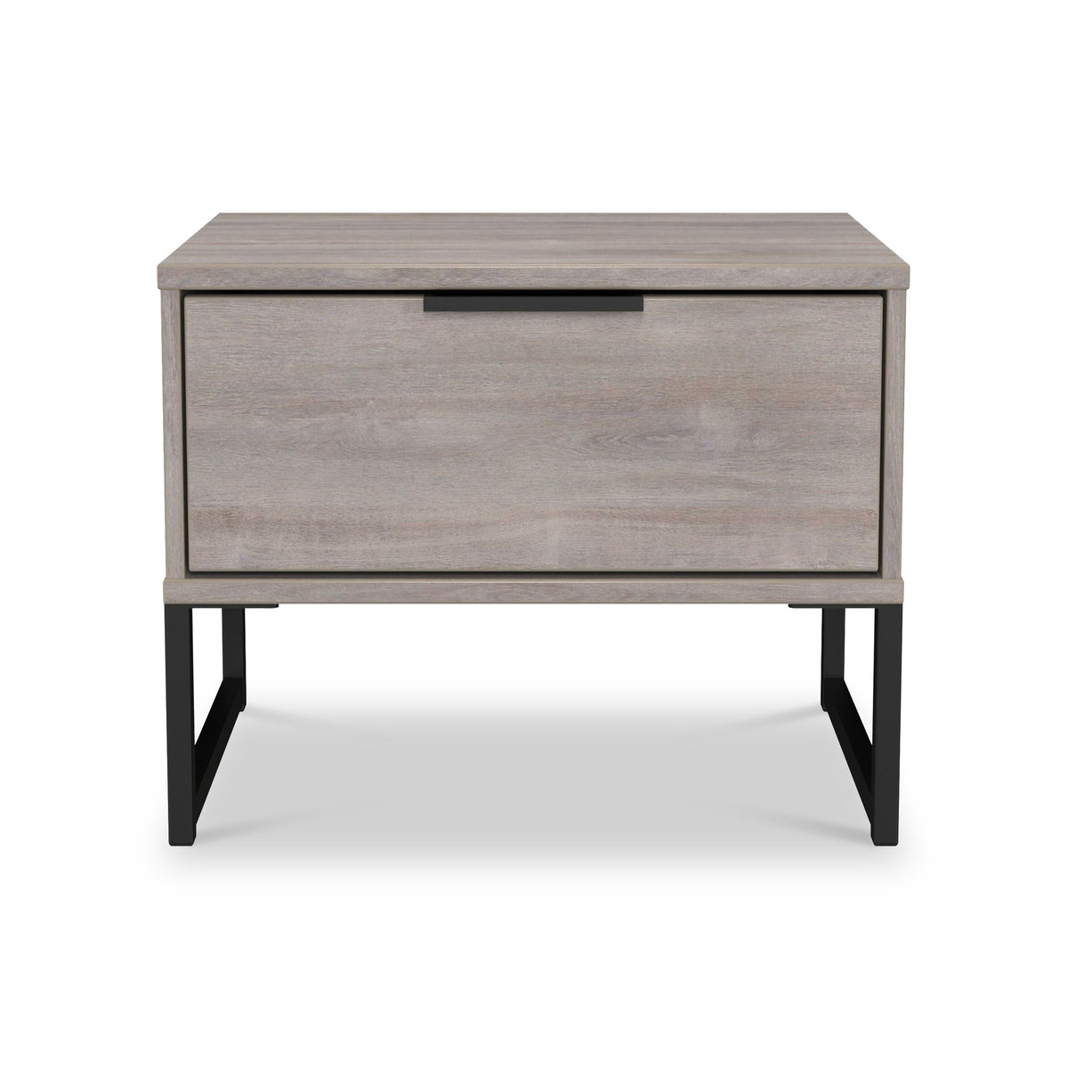 Ashbourne 1 Drawer Bedside Grey Oak from Roseland Furniture