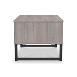 Ashbourne 1 Drawer Bedside Grey Oak from Roseland Furniture
